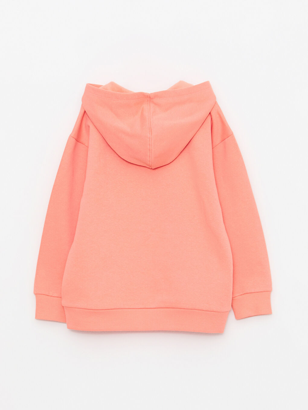 Hooded Basic Long Sleeve Girl Sweatshirt -W20859Z4-FJU