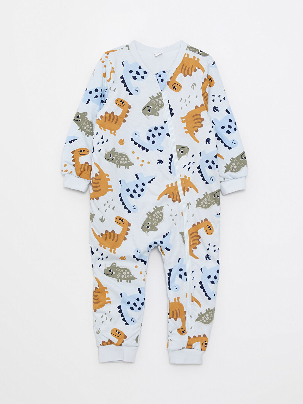 Bisiklet Yaka Uzun Kollu Baskılı Erkek Bebek Uyku Tulumu