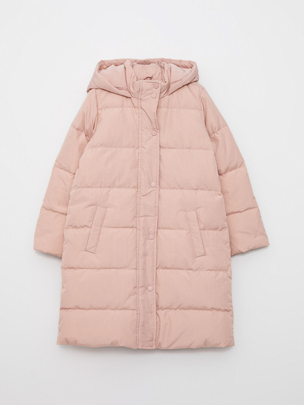 Hooded Basic Girl Coat