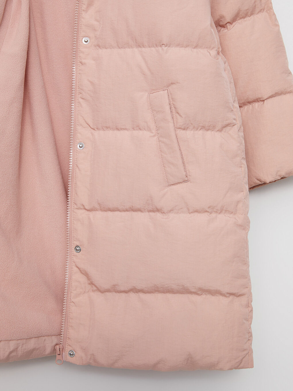 Hooded Basic Girl Coat-1