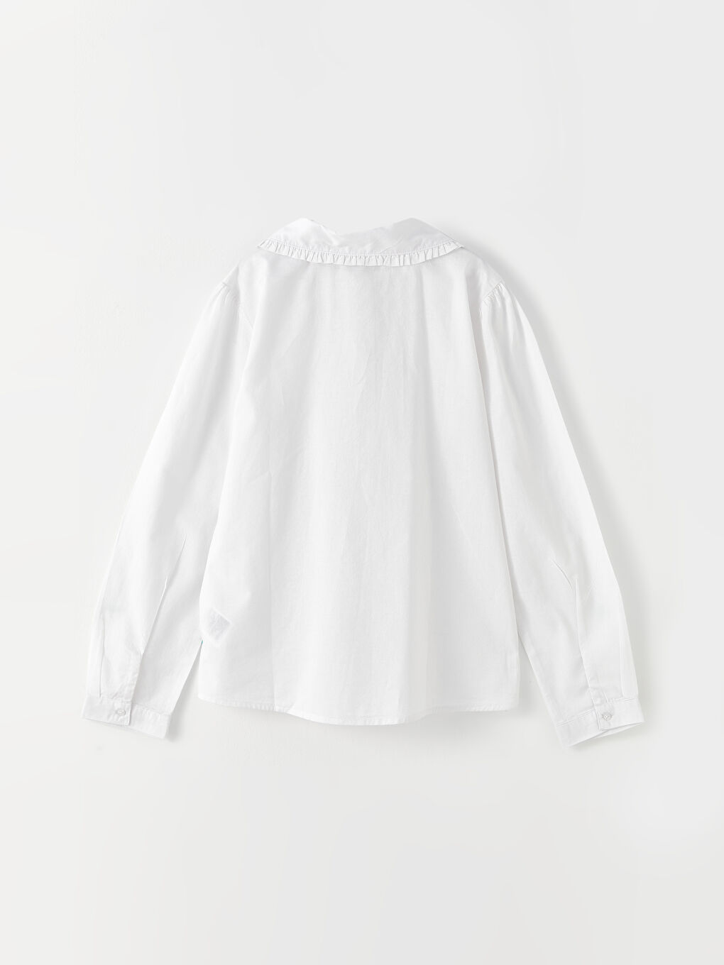 LCW Kids Bebe Collar Basic Long Sleeve Poplin Girl Shirt -W20934Z4-R9K