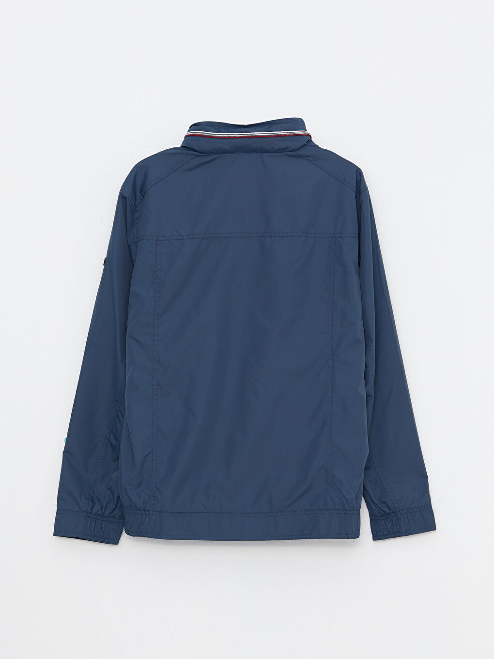 Petrol Standart Kalıp Dik Yaka Erkek Mont-6