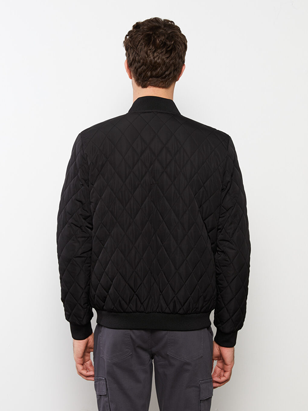 Пуховик Мужской Стандартного Кроя С Воротником Колледж-4