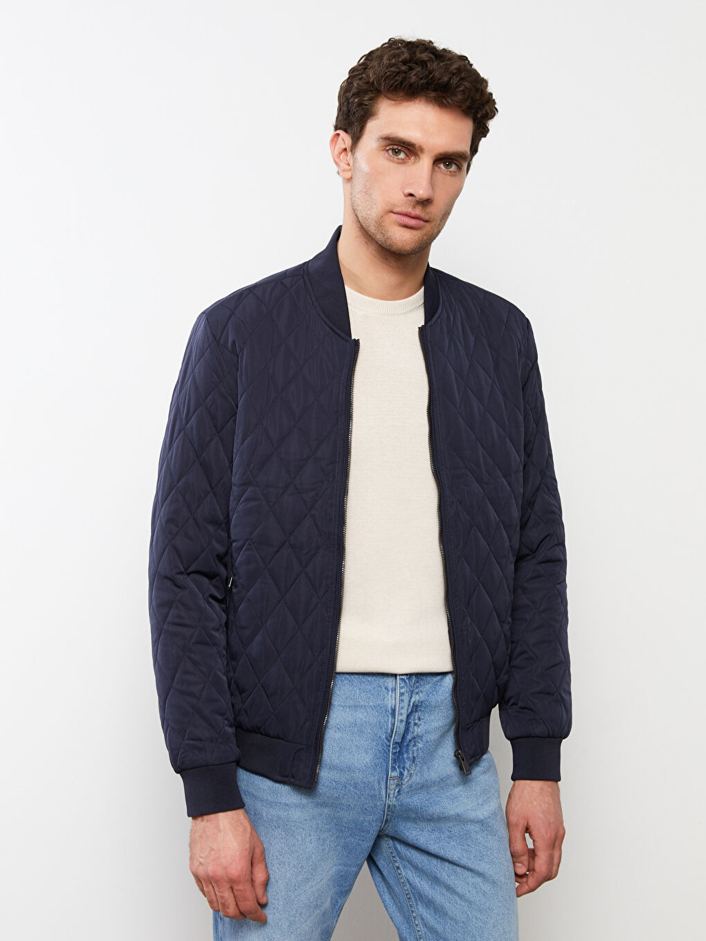 Standard Fit College Neck Men's Puffer-2