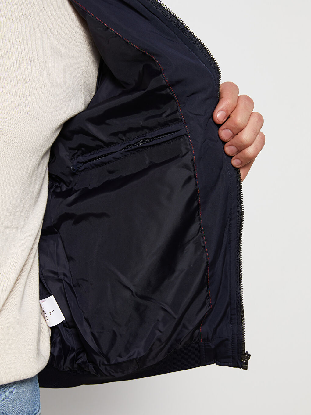 Standard Fit College Neck Men's Puffer-4