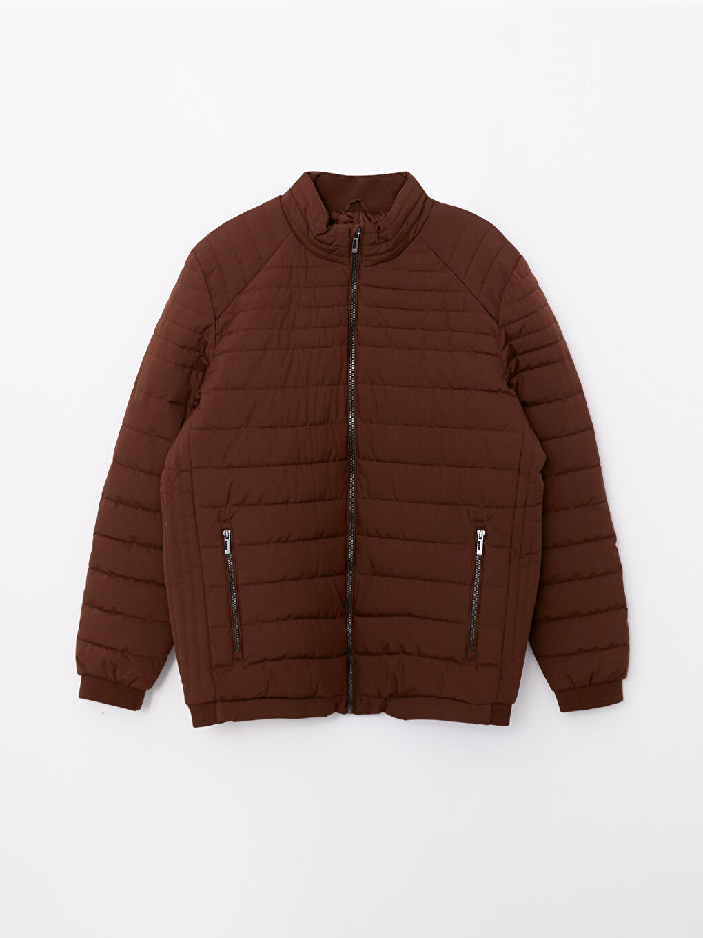 Manteau Bouffant pour Hommes Coupe Standard à Col Cheminée-5