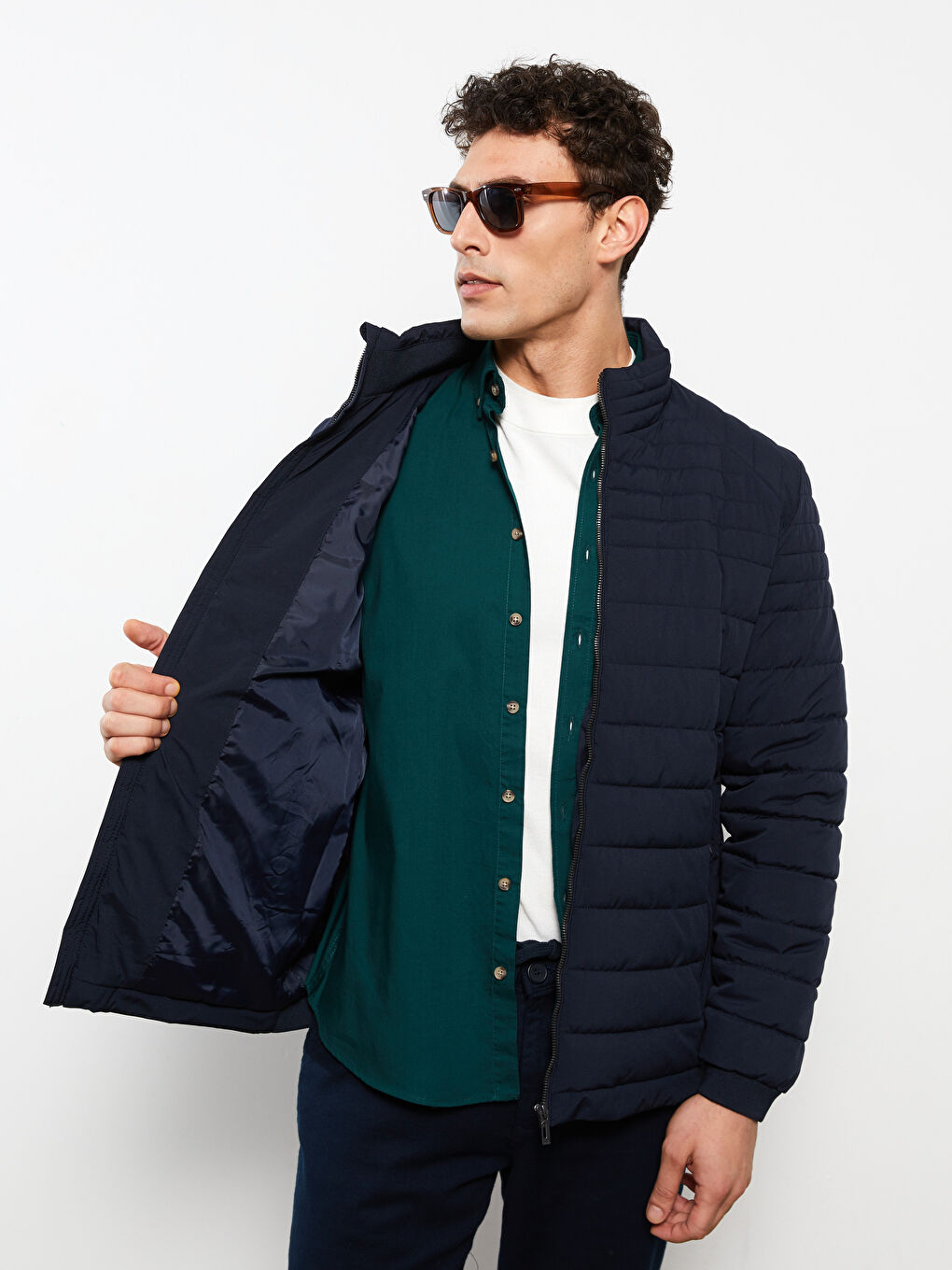 LCWAIKIKI Classic Standard Fit Funnel Neck Men's Puffer Coat -W20949Z8-RFD