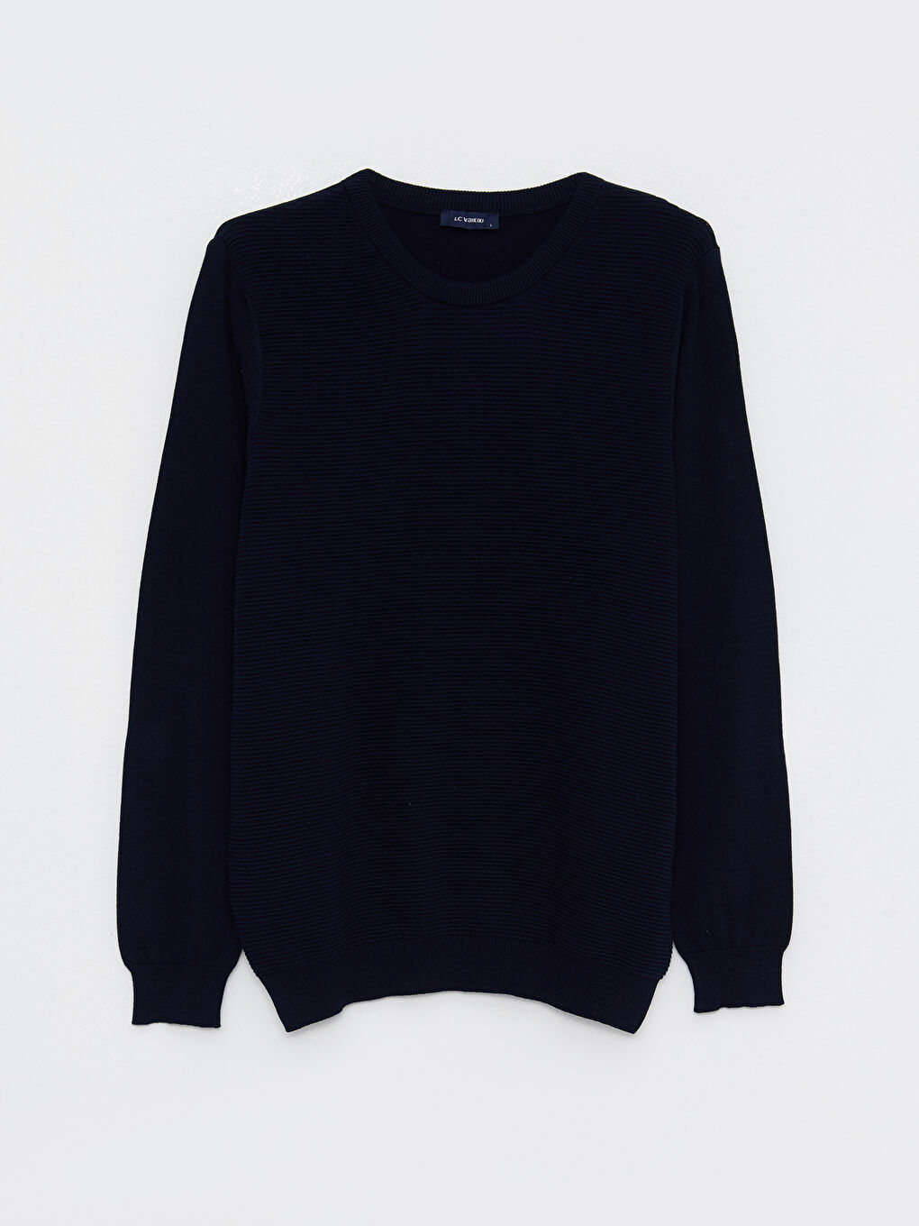 Rundhalsausschnitt Langarm Herren Strickpullover-5