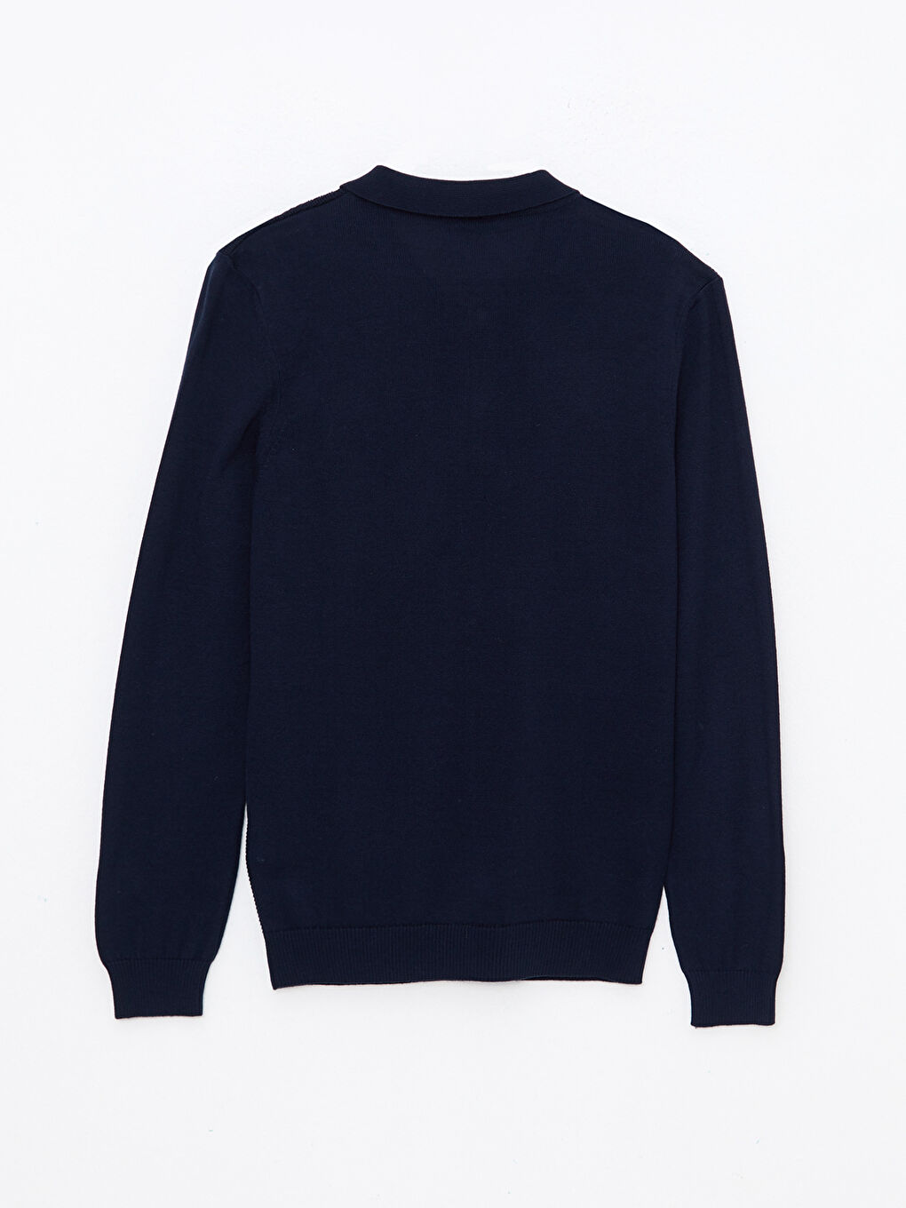 Polo Neck Long Sleeve Men's Knitwear Sweater-11