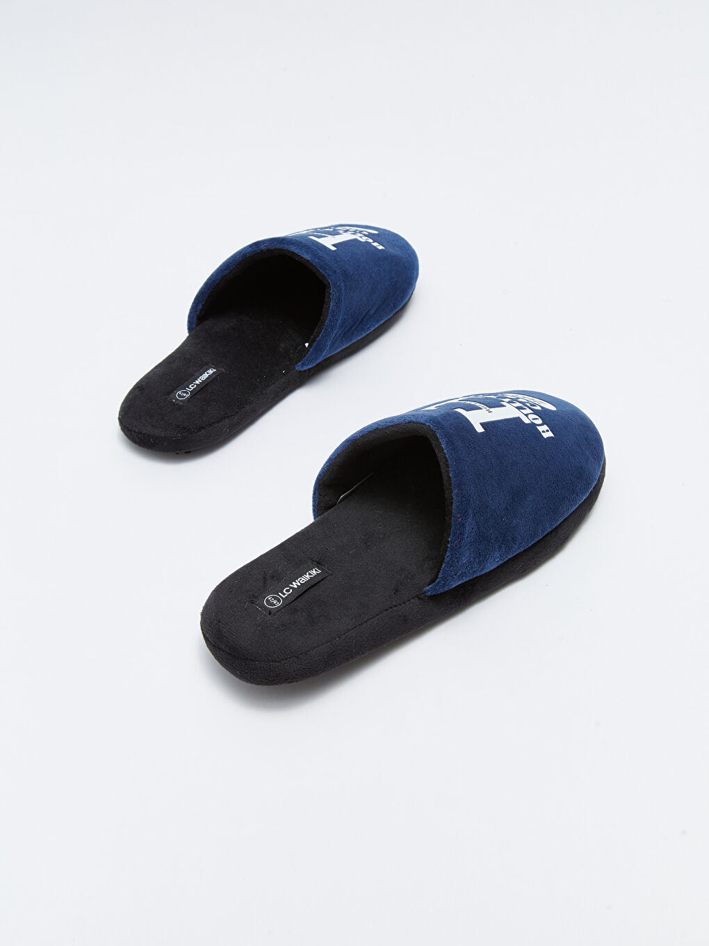 Pantoufles d'intérieur pour Hommes à Bout Rond Imprimées Fermées à l'Avant-4