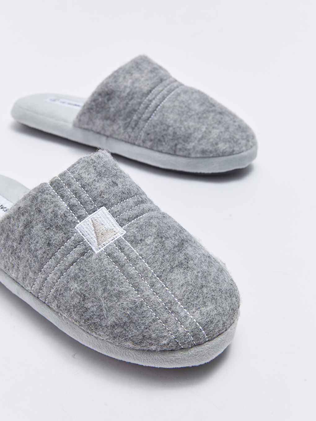 Papuci de casă pentru Bărbați cu Față Închisă Brodați-2