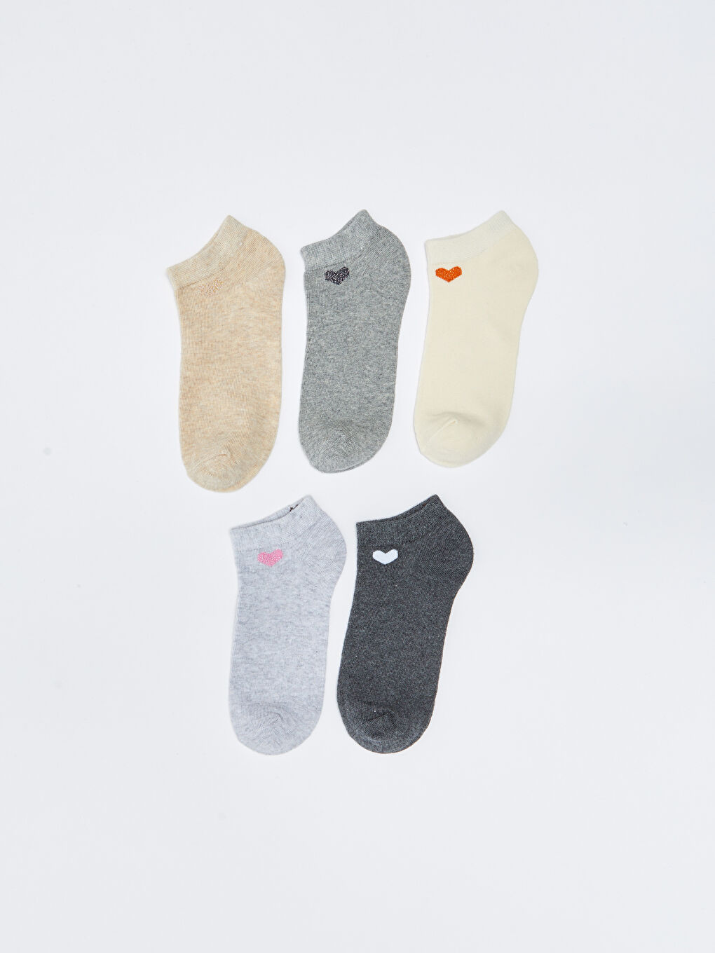 LCW DREAM Bedruckte Sneaker-Socken für Damen 5er-Pack -W21030Z8-L8Q