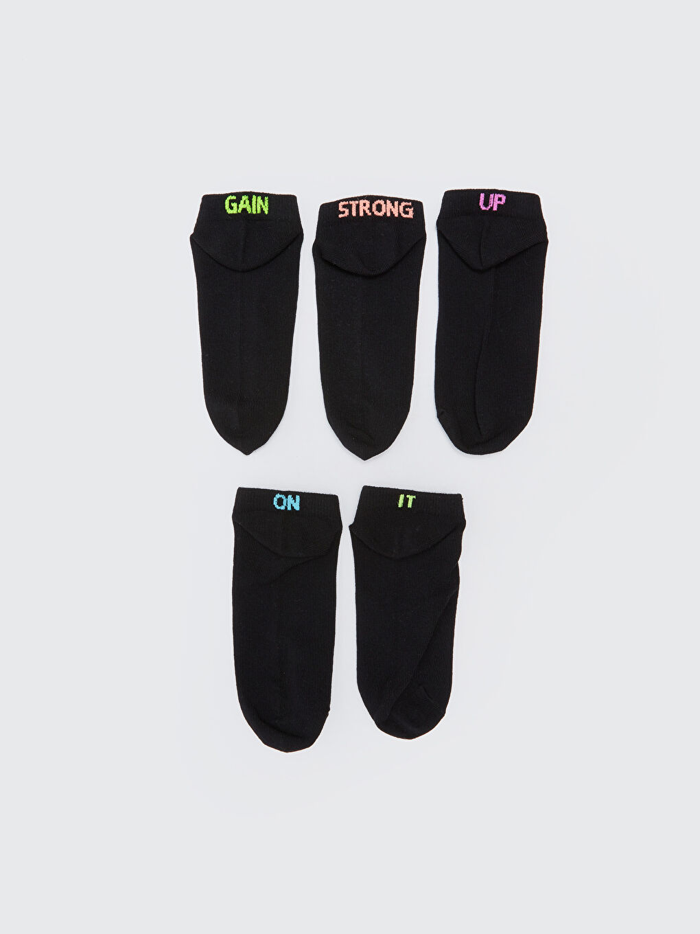 Шкарпетки для кросівок з принтом для жінок, 5 упаковок-1