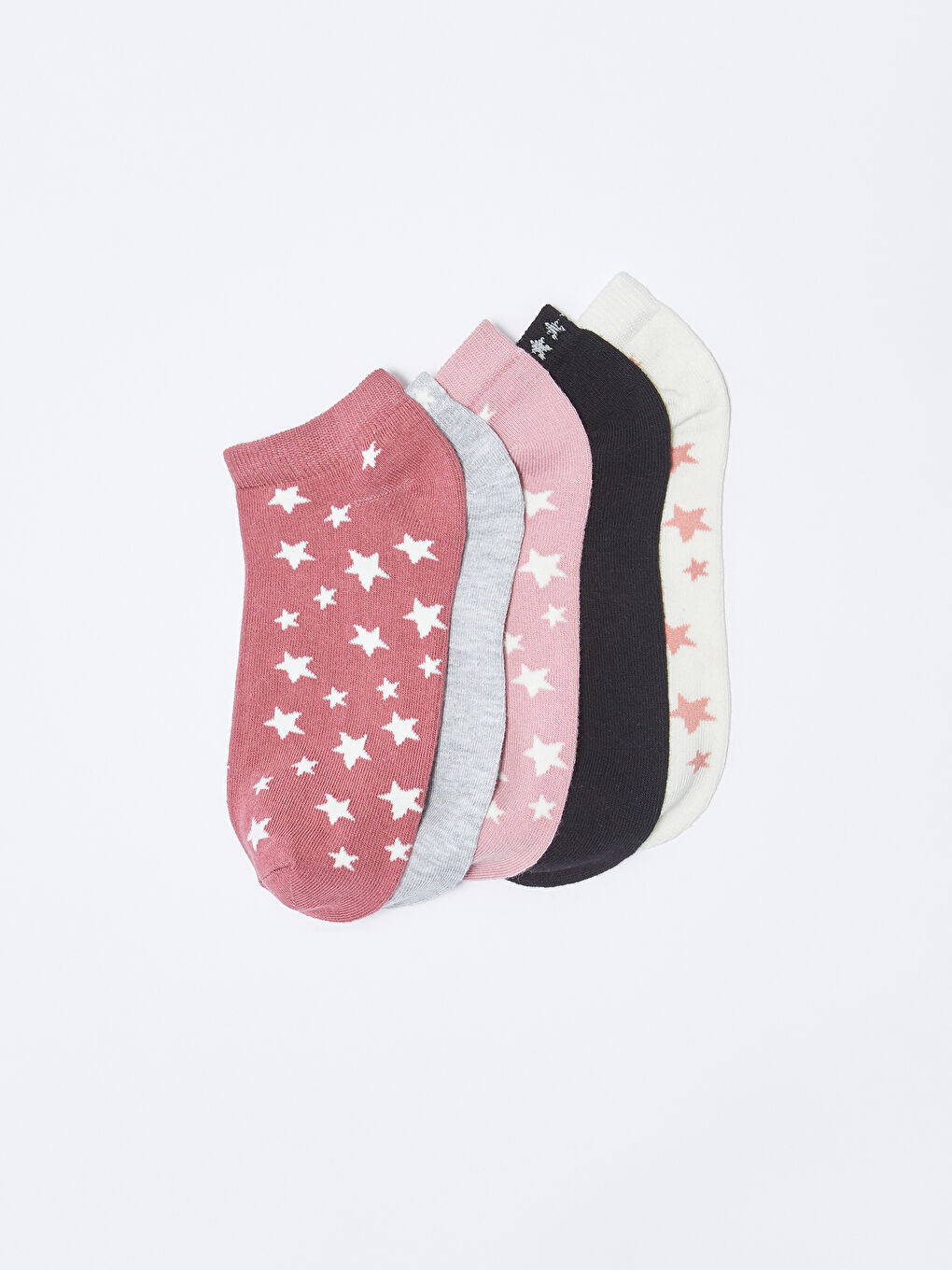 LCW DREAM Gemusterte Sneaker-Socken für Damen 5er-Pack -W21041Z8-GVS