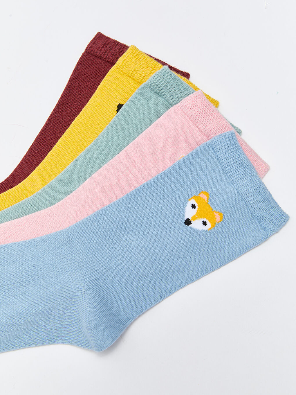 LCW DREAM Gemusterte Knöchelsocken für Damen 5er-Pack -W21057Z8-J0L
