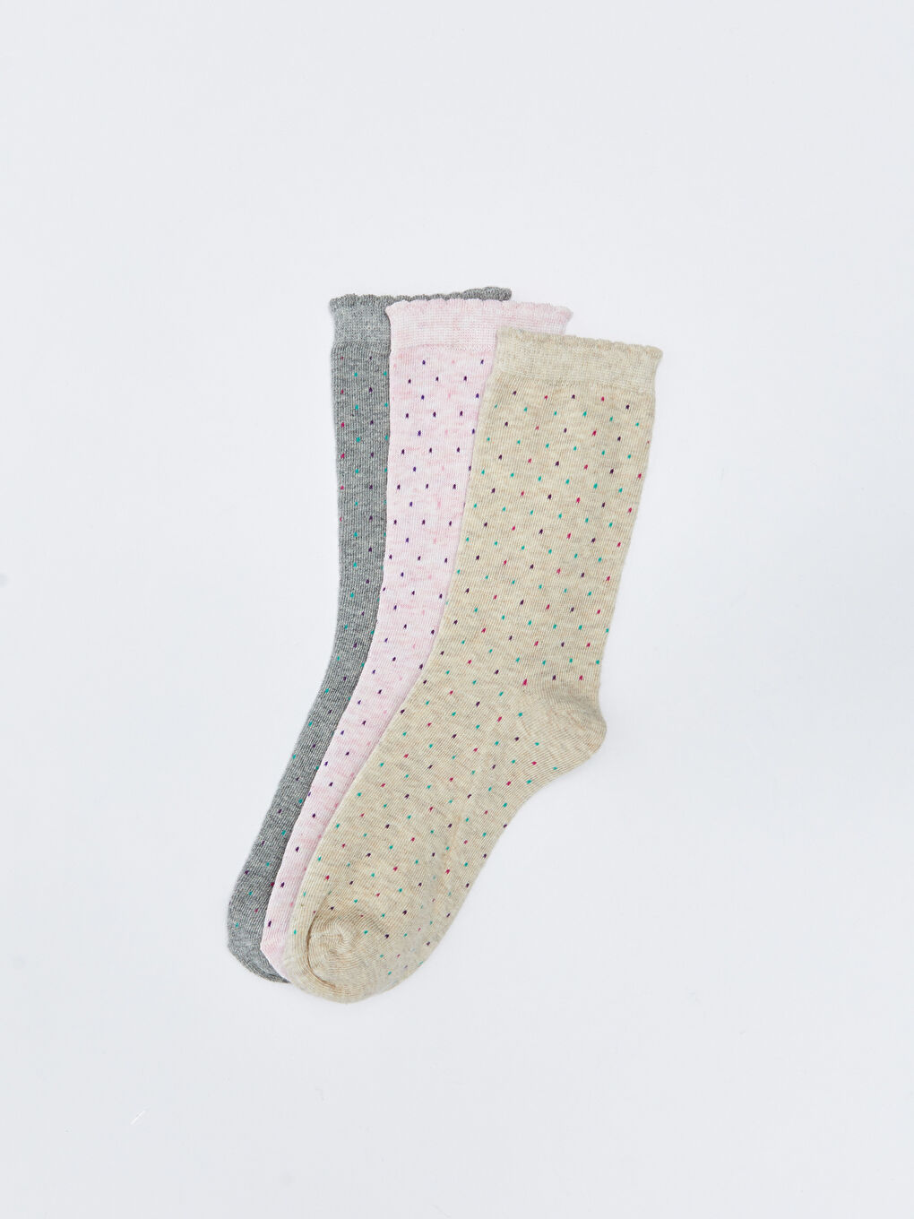 LCW DREAM Patterned Women's Ankle Socks 3-pack -W21064Z8-L8Q