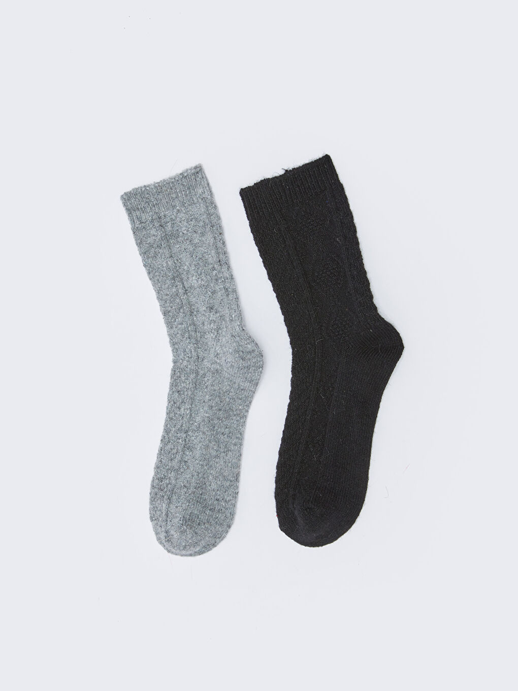 LCW DREAM Women's Plain Ankle Socks 2 Pack -W21066Z8-LAL