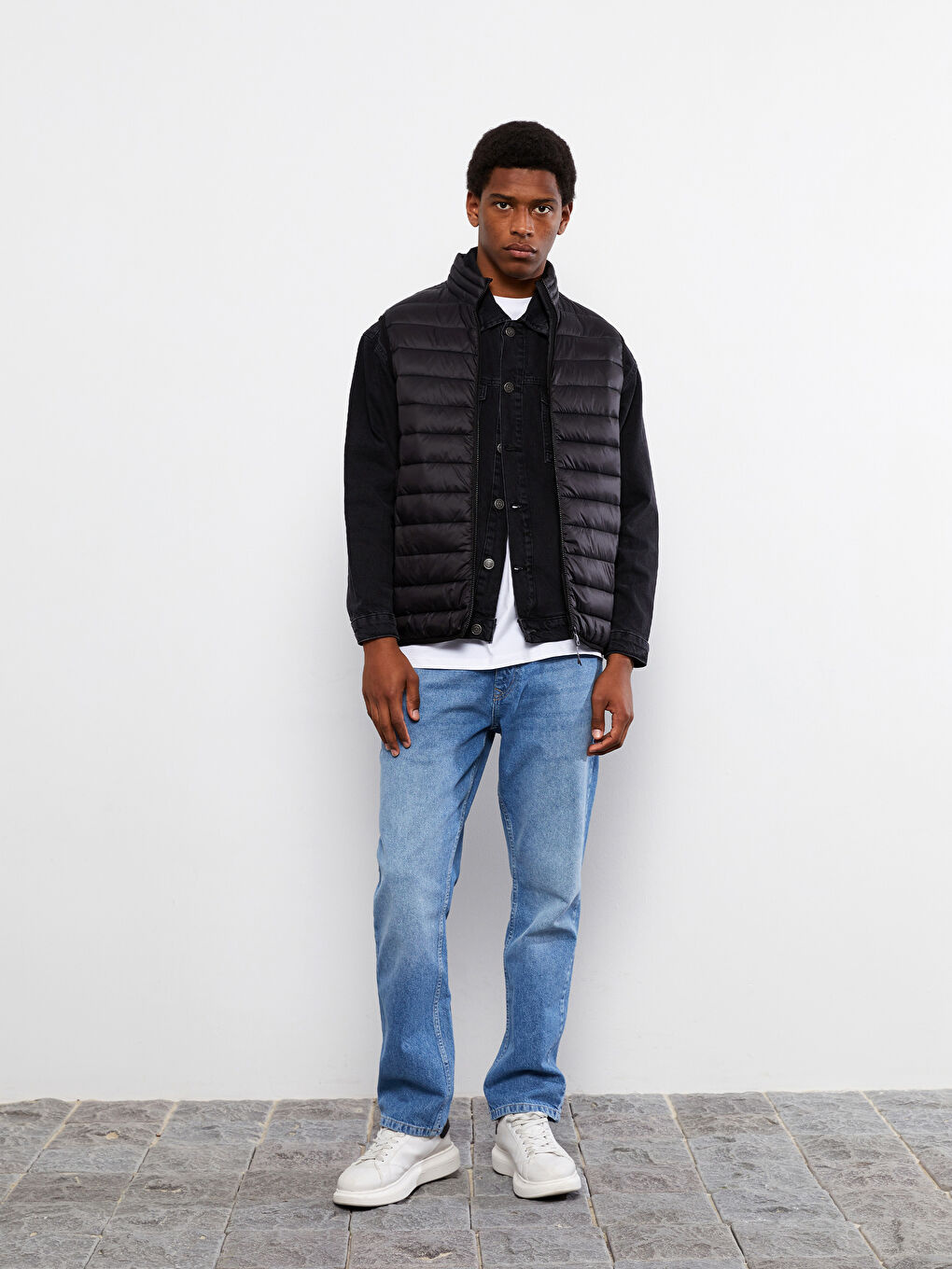 LCWAIKIKI Classic Standard Fit Funnel Neck Men's Puffer Gilet -W21077Z8-CVL