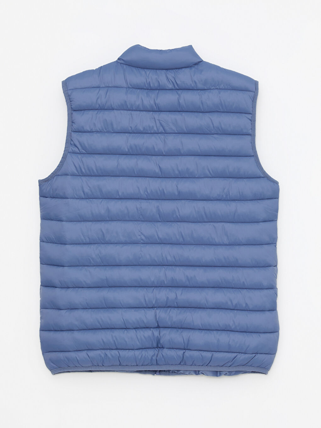 Жилет Дутый Мужской Стандартного Кроя С Воротником-Трубой-7