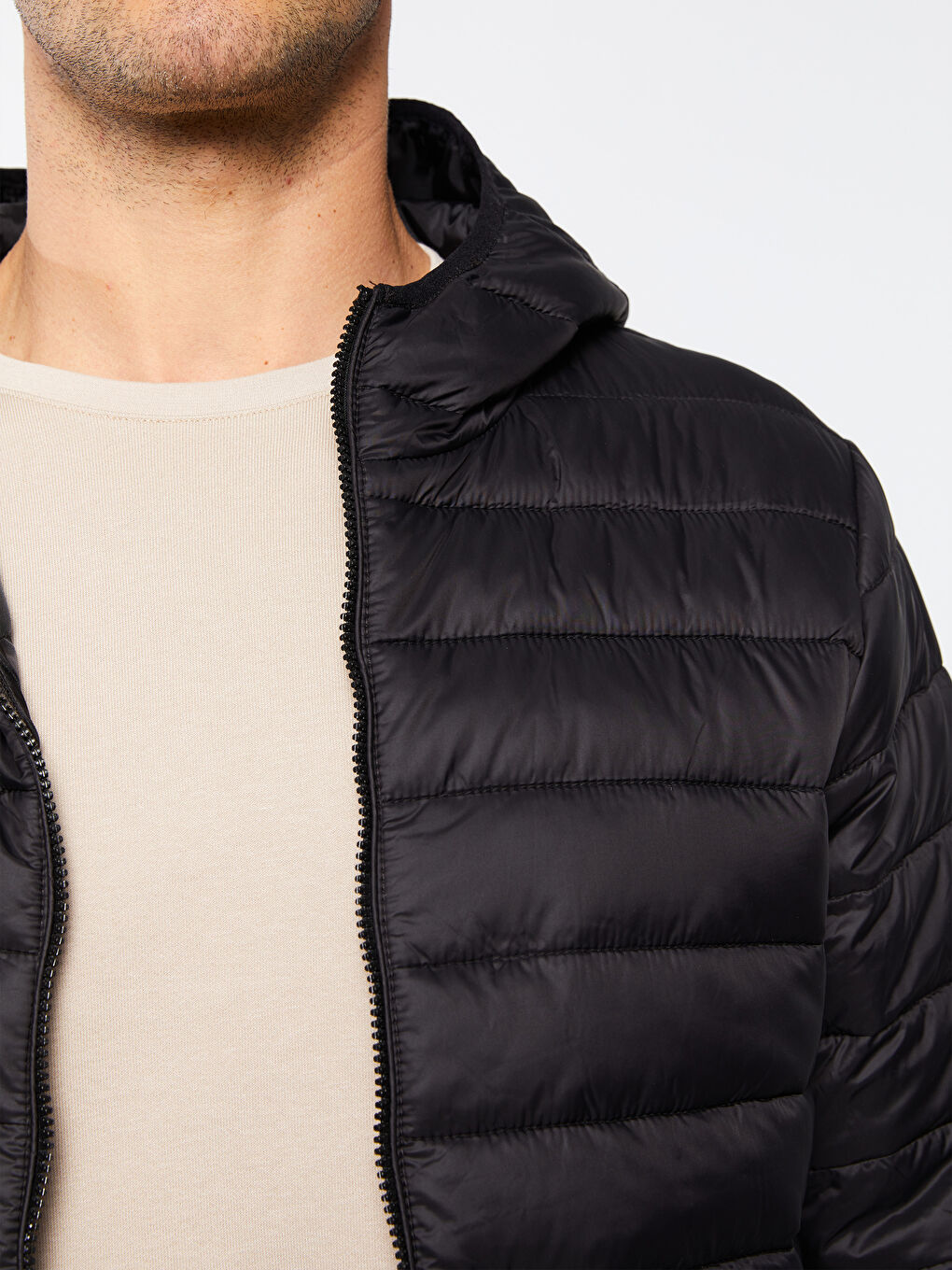 Manteau Bouffant à Capuche Coupe Standard pour Hommes-3