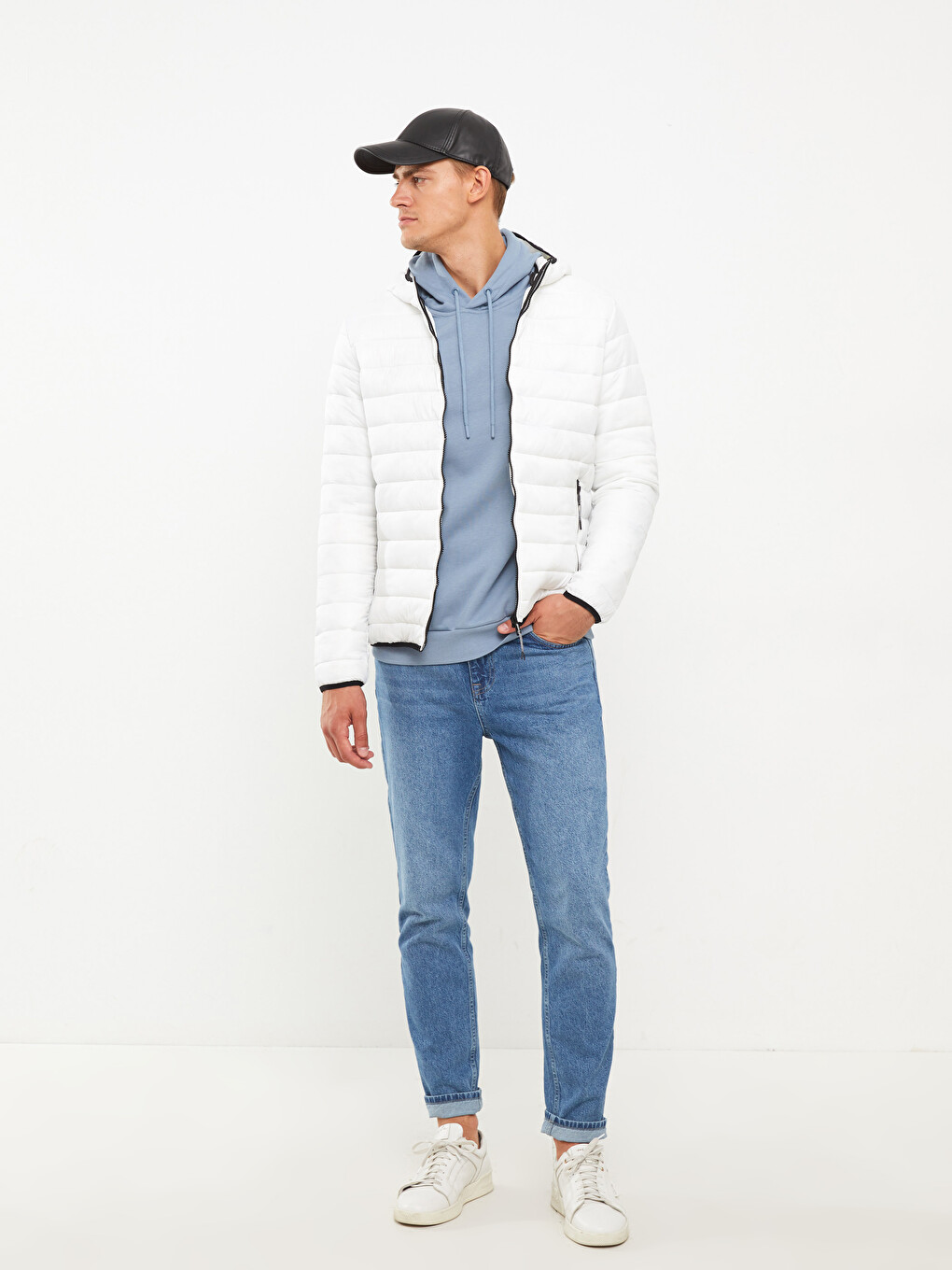 Manteau Bouffant À Capuche Coupe Standard Pour Hommes