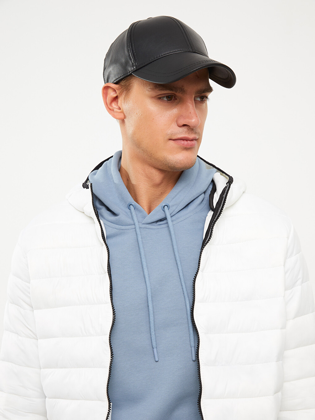 Manteau Bouffant À Capuche Coupe Standard Pour Hommes-2