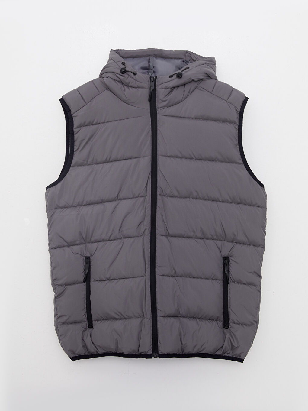 Standard Fit Hooded Men's Vest-5