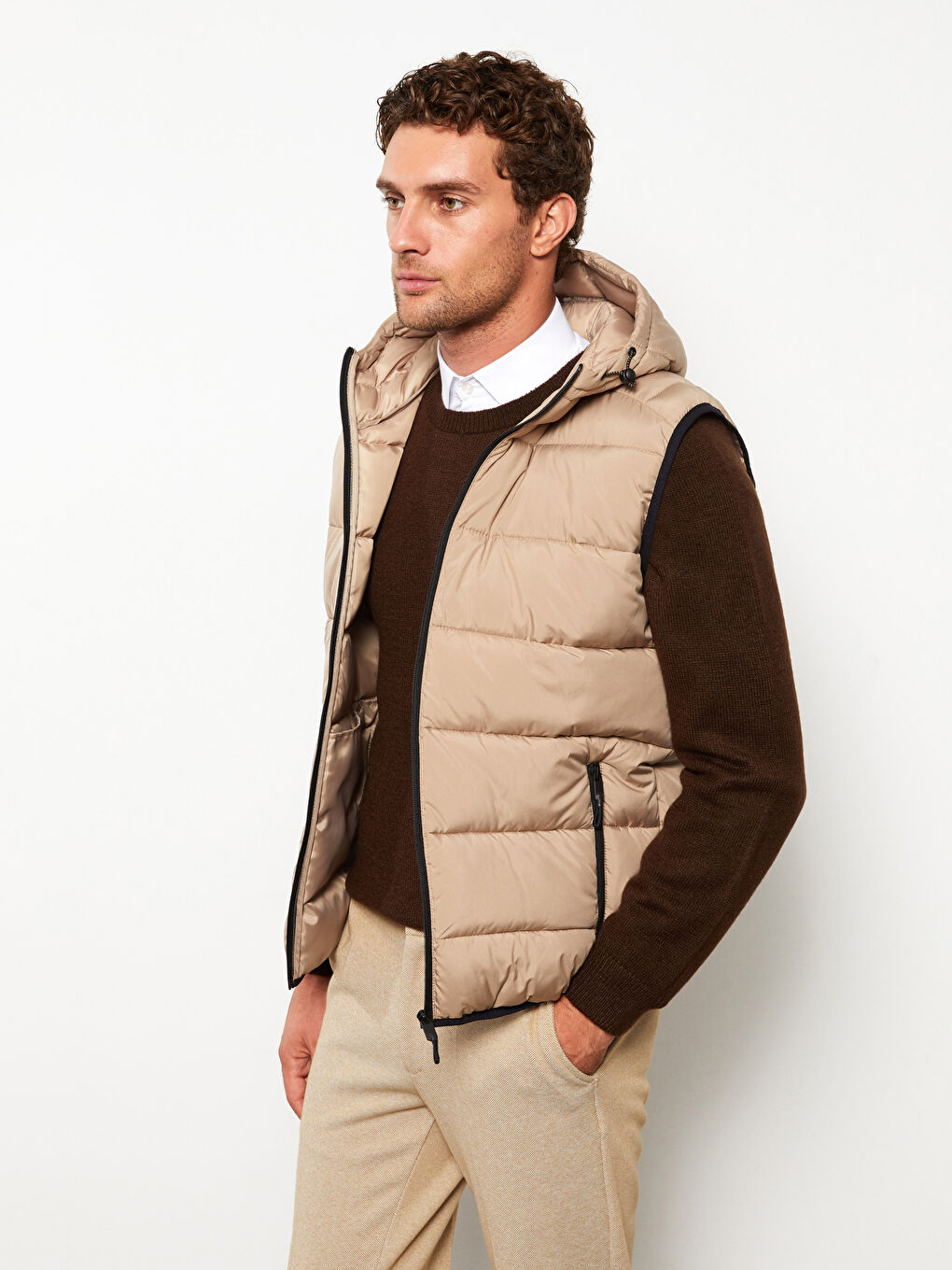 Gilet à Capuche pour Hommes Coupe Standard