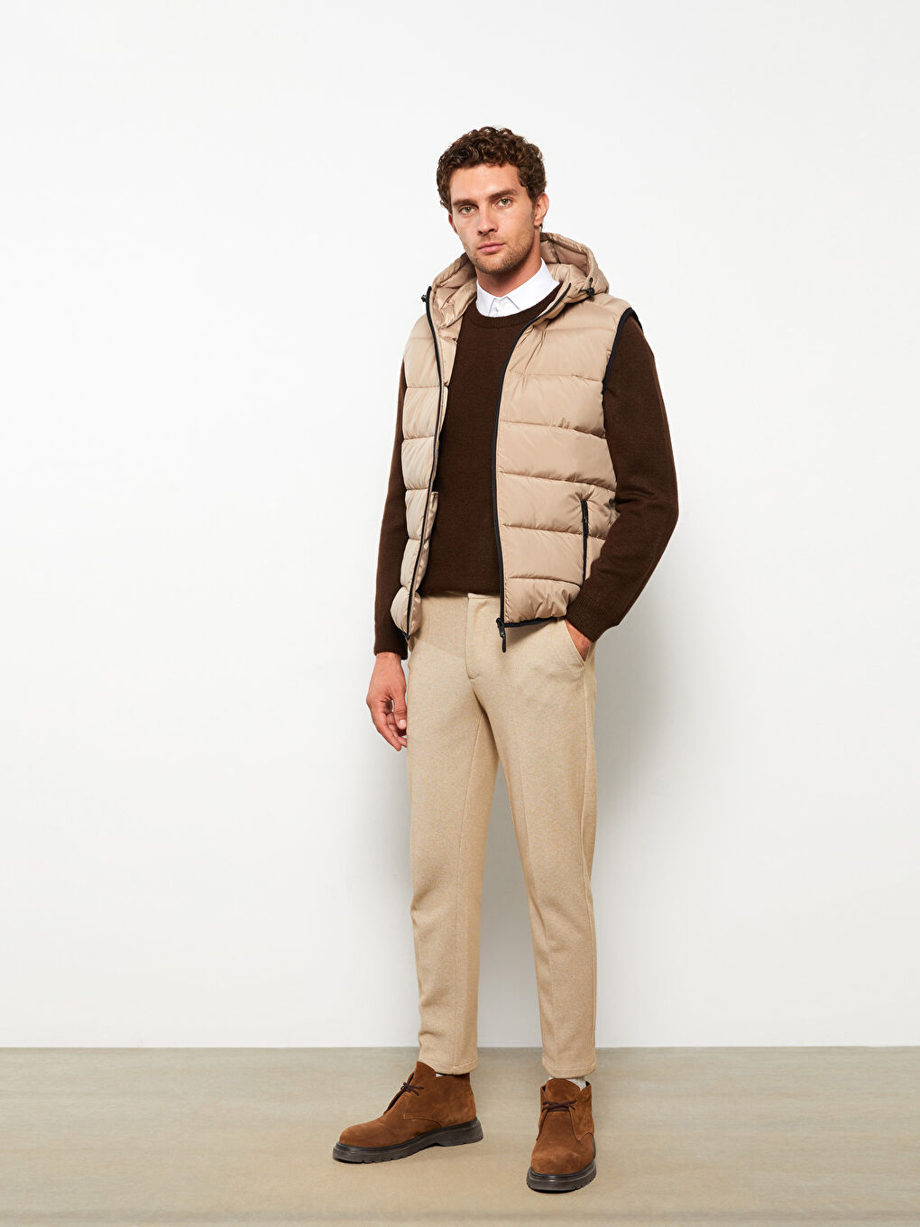 Gilet à Capuche pour Hommes Coupe Standard-1
