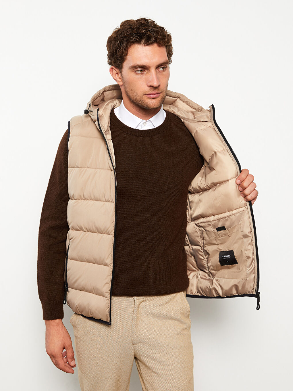 Gilet à Capuche pour Hommes Coupe Standard-2