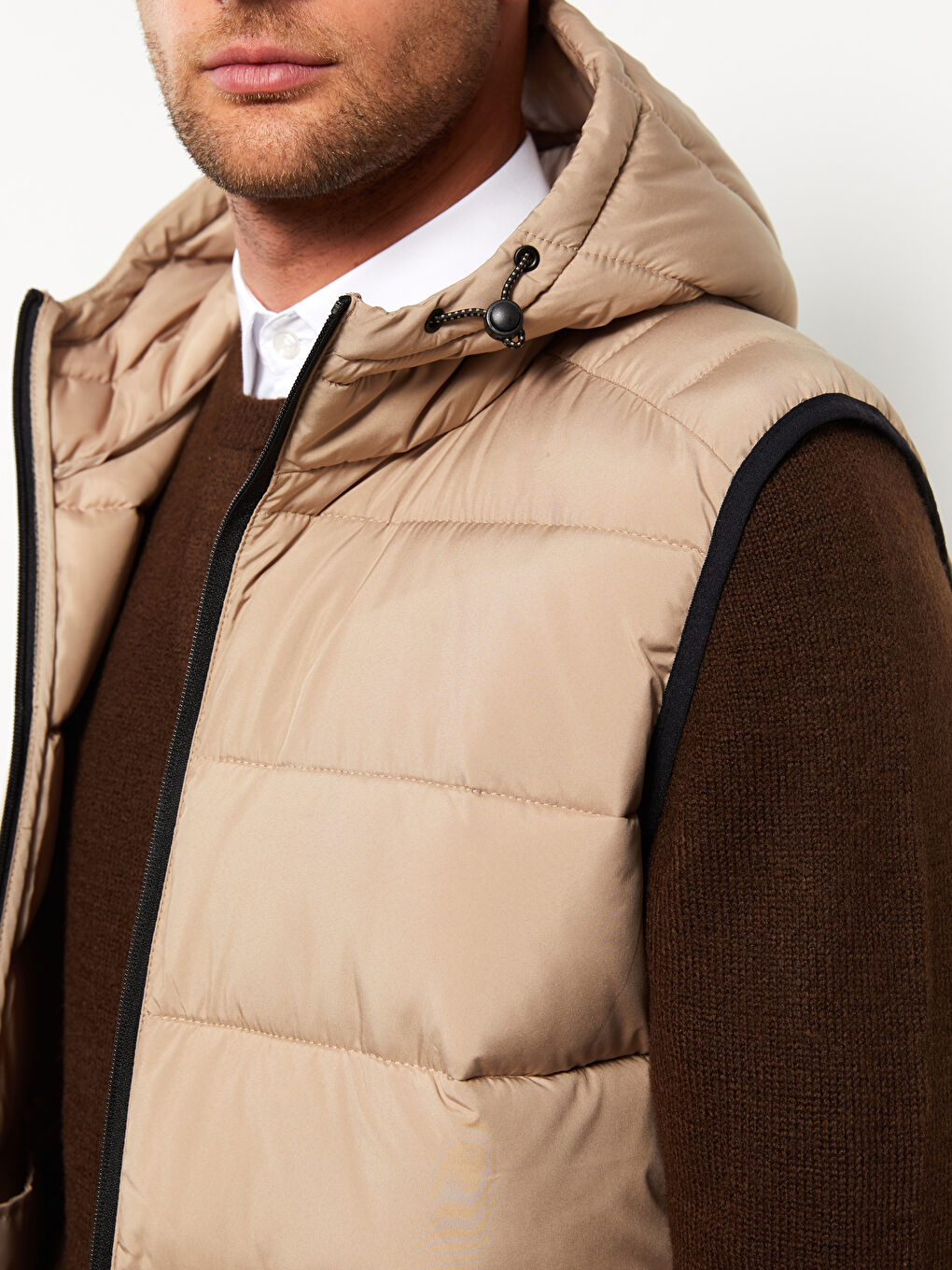 Gilet à Capuche pour Hommes Coupe Standard-3