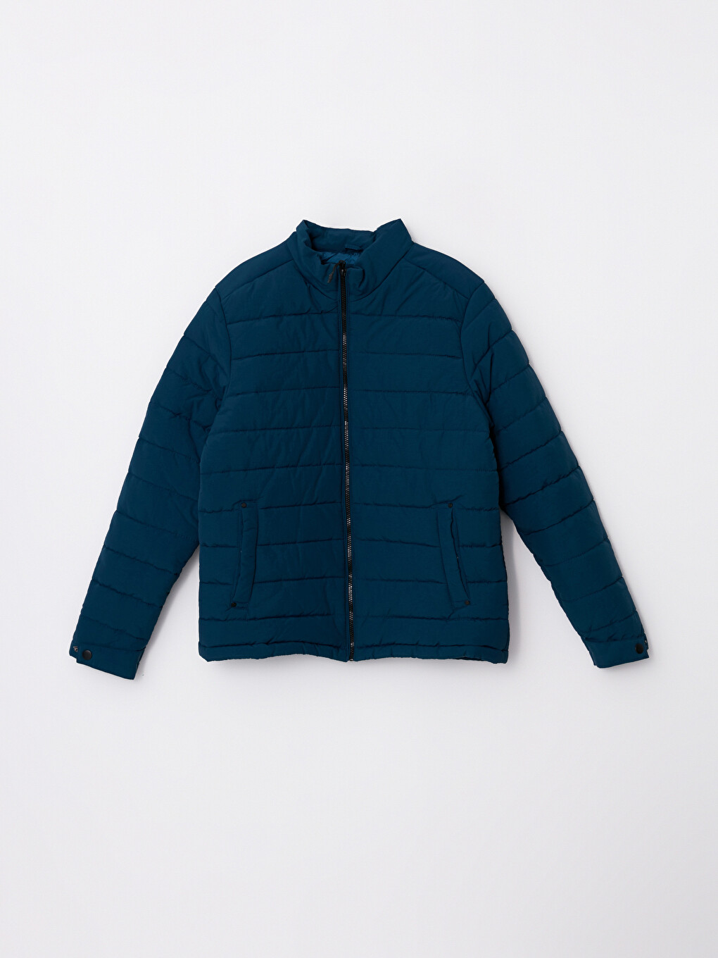 Standard Fit Funnel Neck Men's Puffer Coat-5