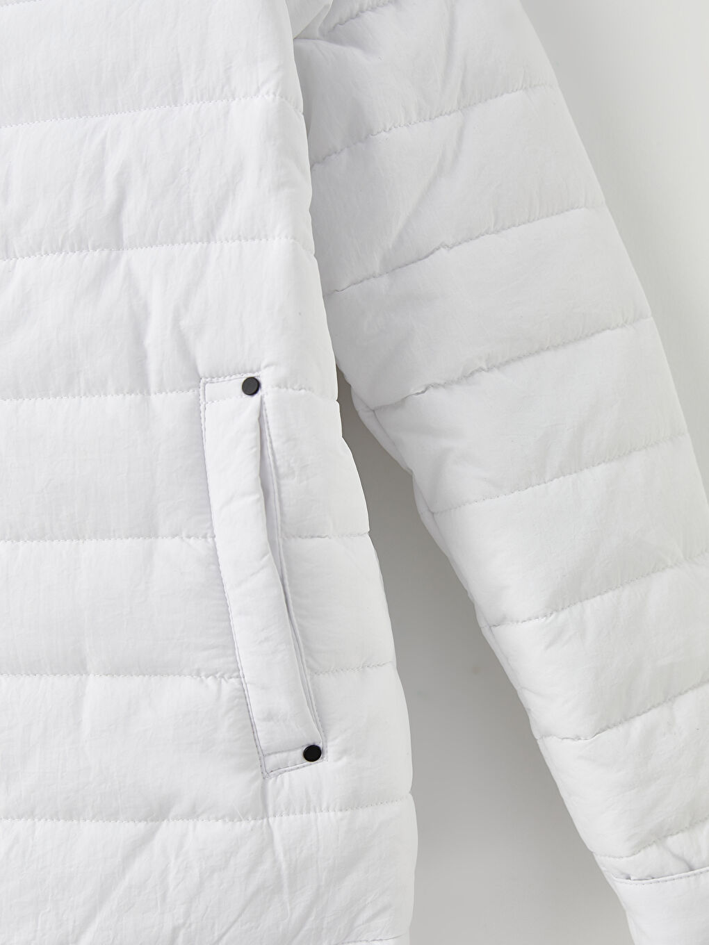 Standard Fit Funnel Neck Men's Puffer Coat-7