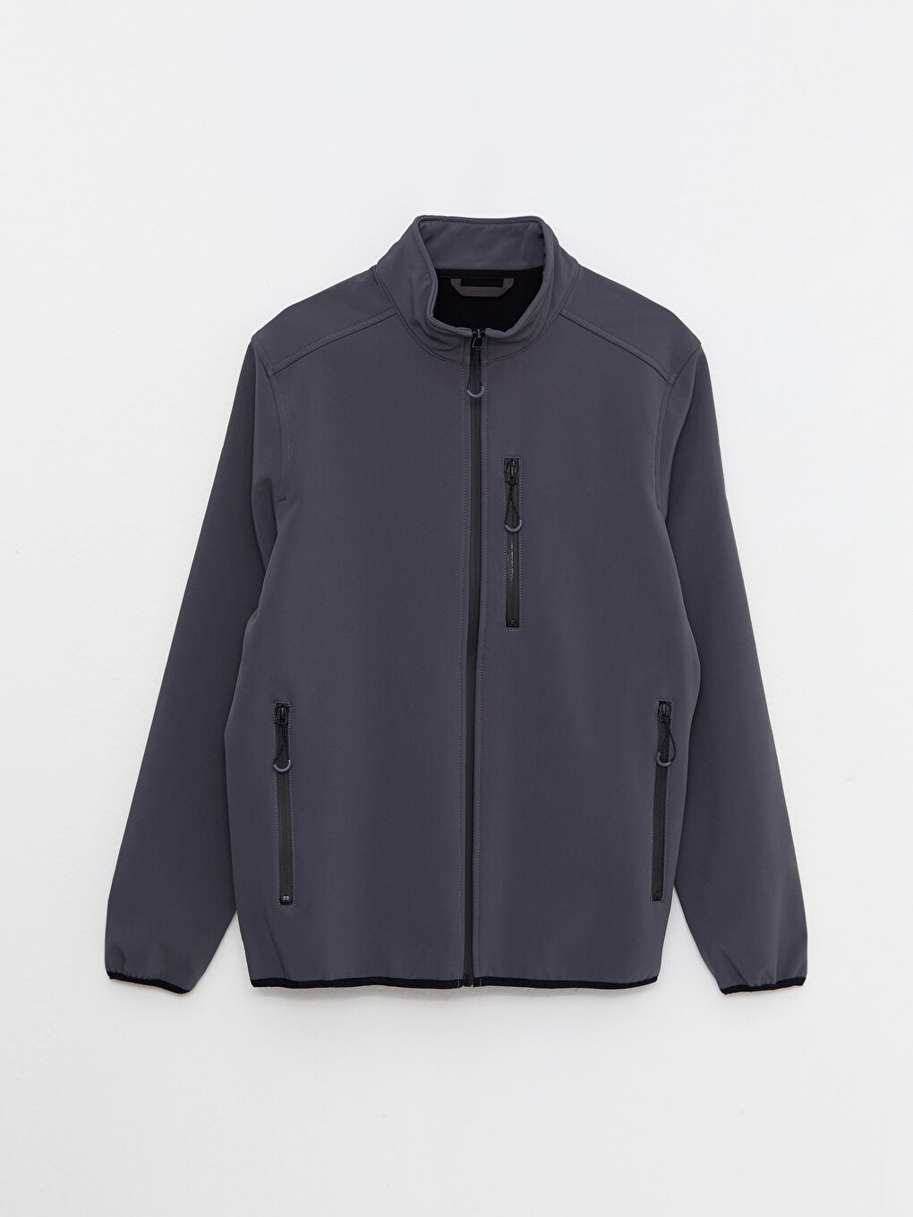 Manteau pour Hommes à Col Cheminée Coupe Régulière-6
