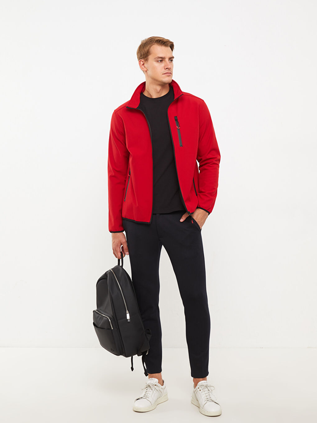 LCWAIKIKI Classic Standard Fit Funnel Neck Men's Coat -W21084Z8-HPM