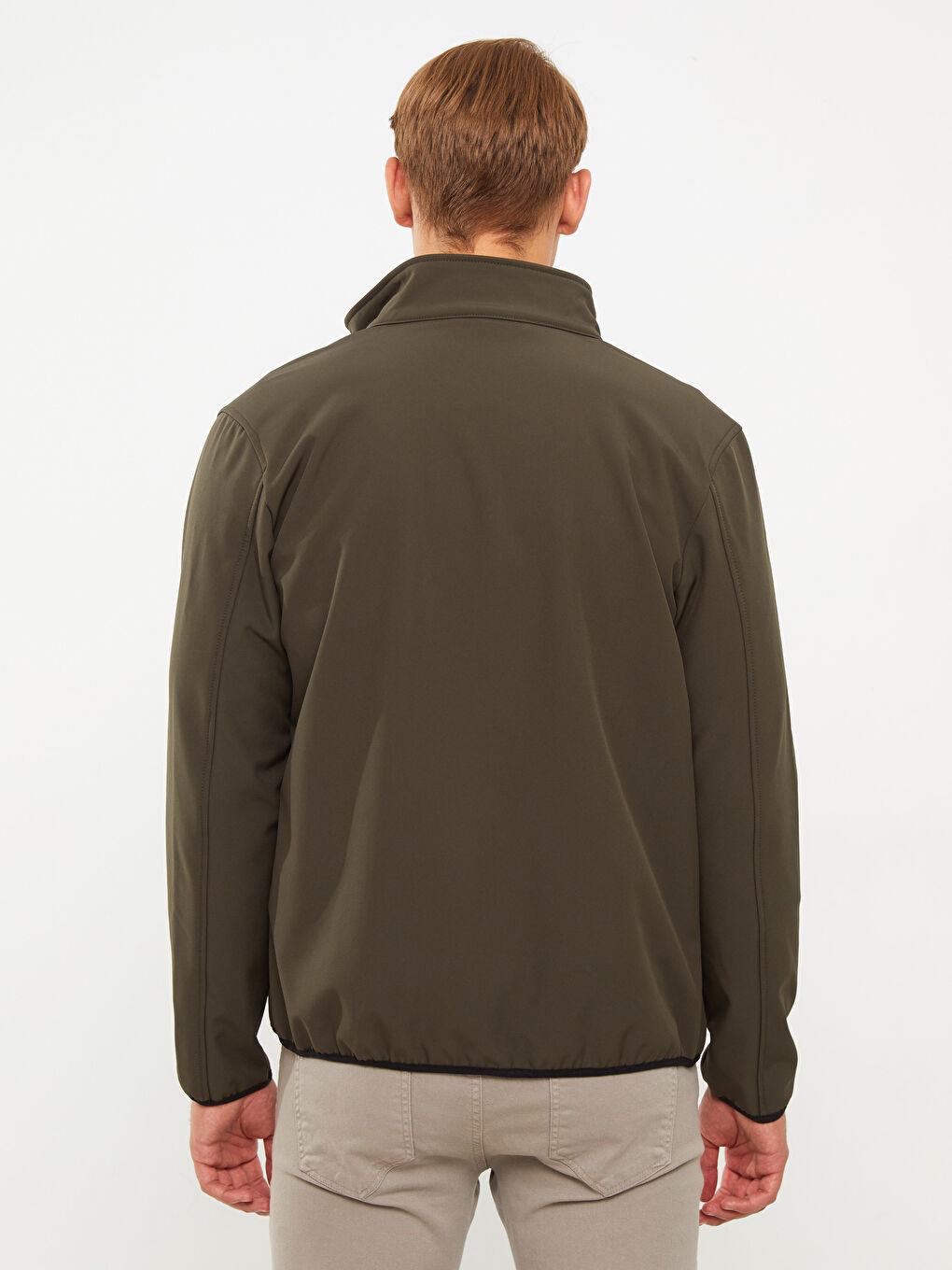 Palton Standard Fit cu Guler tip pâlnie pentru Bărbați-5