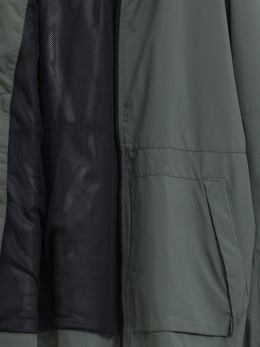Standard Fit Hooded Thin Men's Raincoat -W21087Z8-J1Y