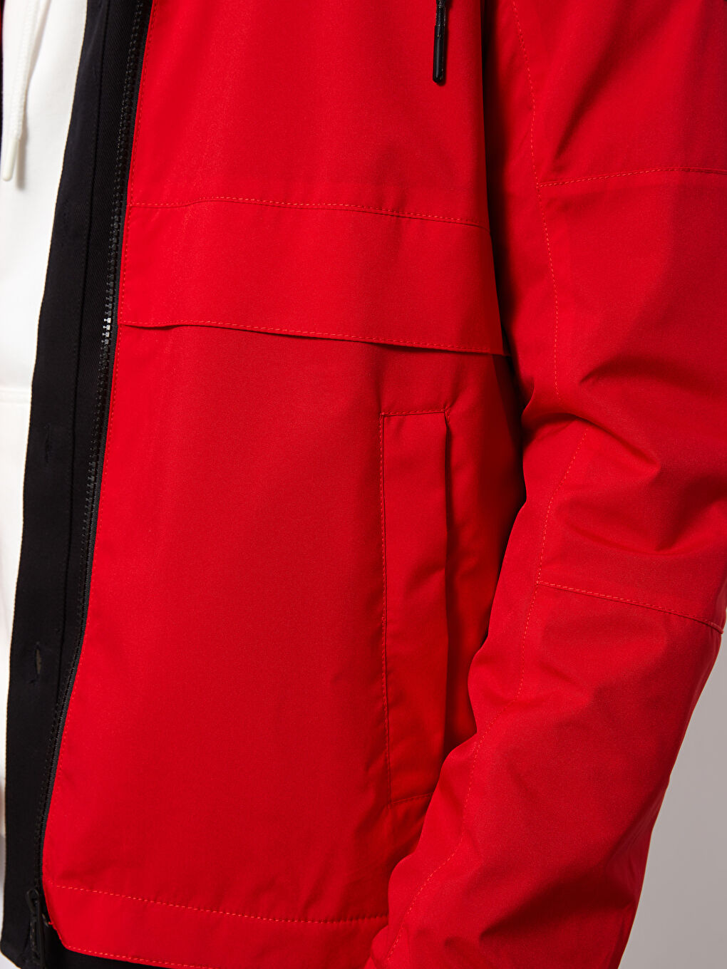 Standard Fit Hooded Thin Men's Raincoat-2