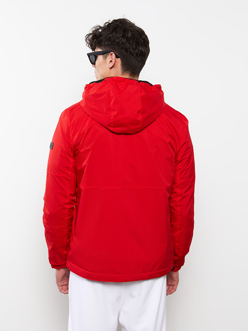 Standard Fit Hooded Thin Men's Raincoat-4