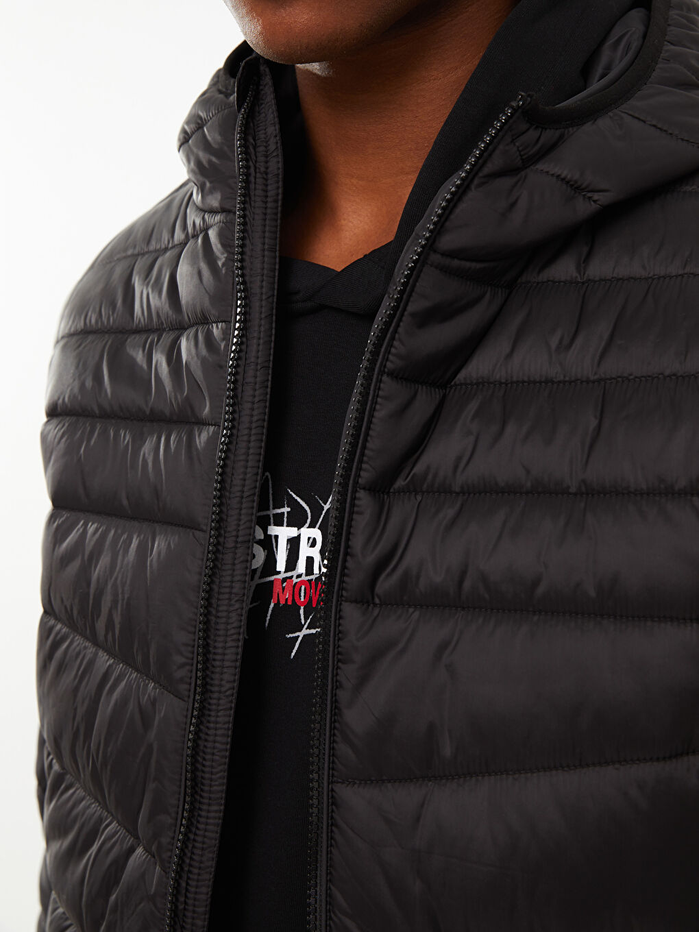 LCW Casual Uski Puffer Kaput sa Kapuljačom za Muškarce -W21093Z8-CVL