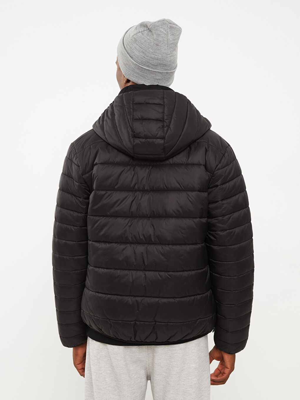 LCW Casual Uski Puffer Kaput sa Kapuljačom za Muškarce -W21093Z8-CVL