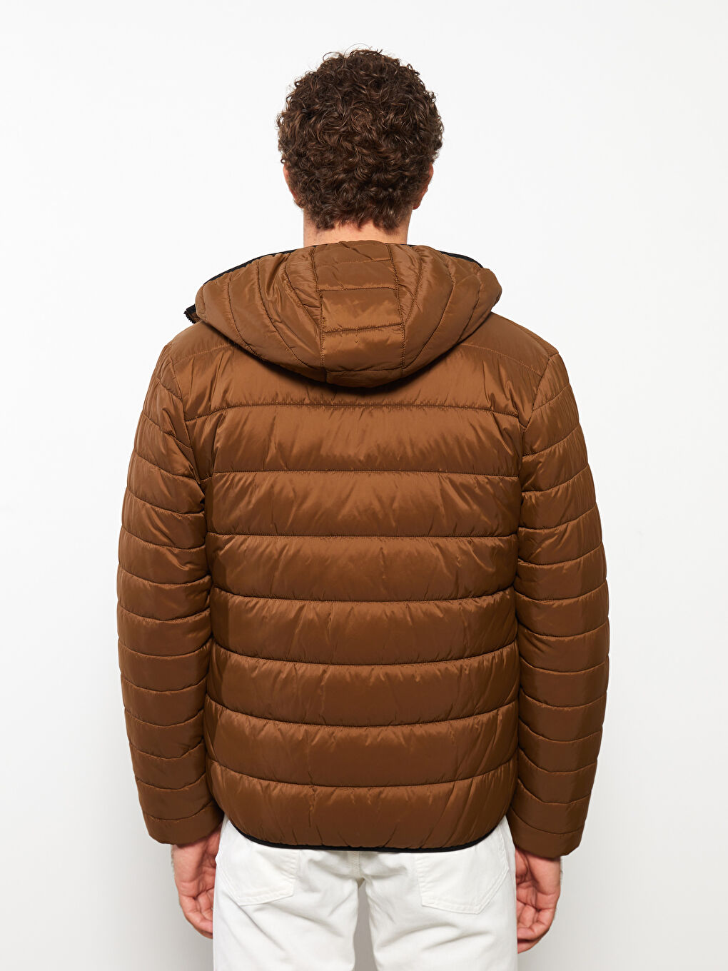 Slim Fit Hooded Men's Puffer Coat-3