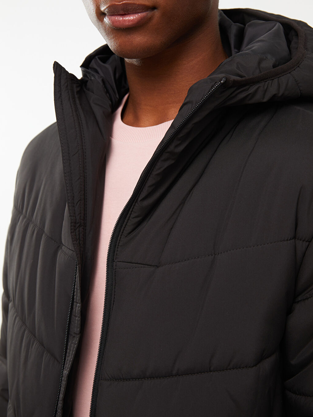 Standard Fit Hooded Men's Puffer Coat-2