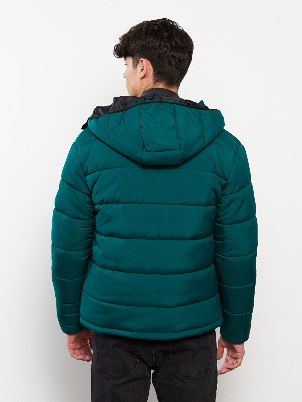 Regular Fit Steppmantel für Herren mit Kapuze-4