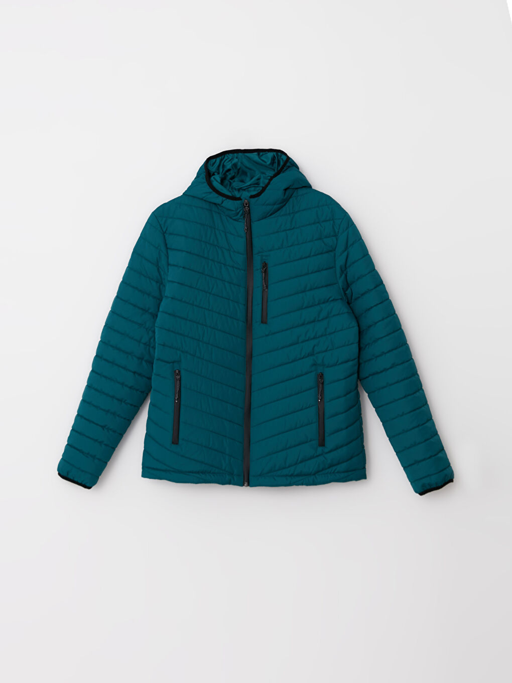 XSIDE ACTIVE Standard Fit Hooded Men's Puffer Coat -W21097Z8-HQ0