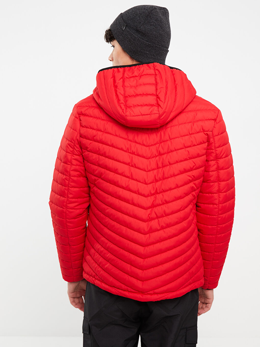 Standard Fit Hooded Men's Puffer Coat-4