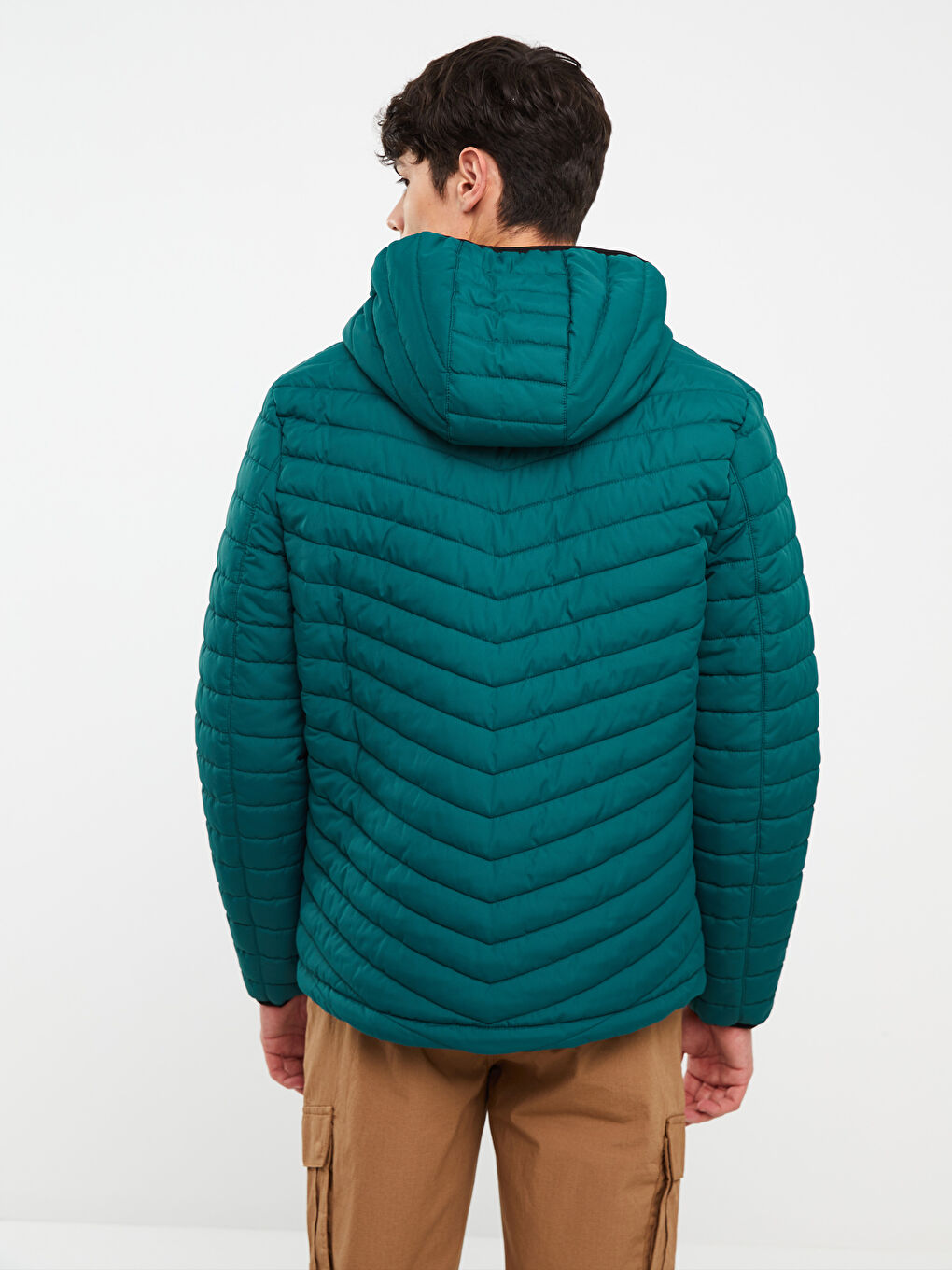 XSIDE ACTIVE Standard Fit Hooded Men's Puffer Coat -W21097Z8-HQ0