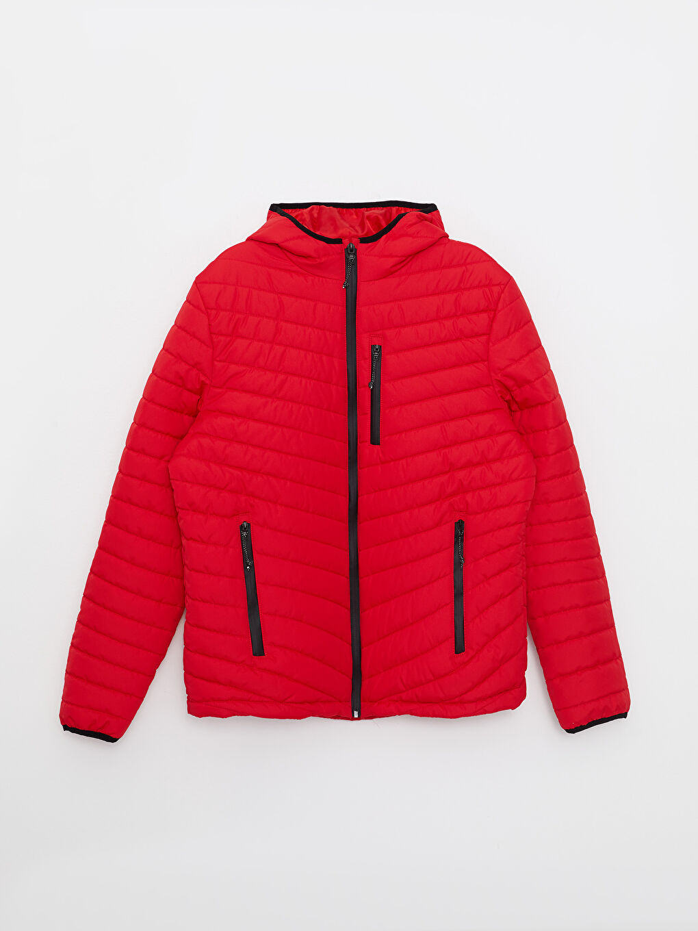 Standard Fit Hooded Men's Puffer Coat-5