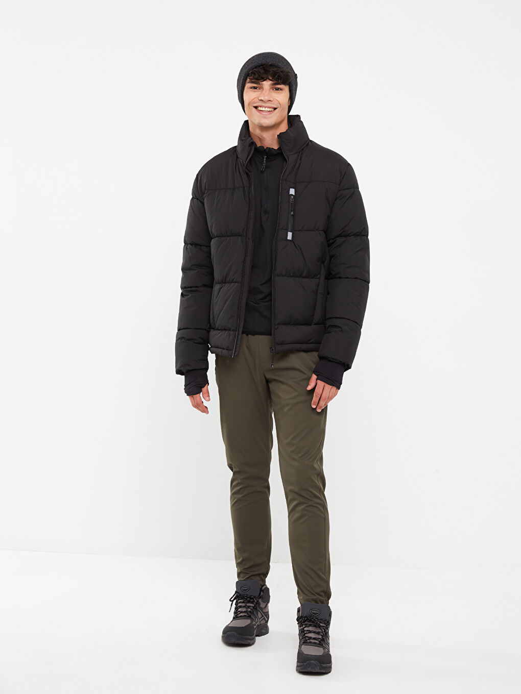 XSIDE ACTIVE Standard Fit Funnel Neck Men's Puffer Coat -W21098Z8-CVL