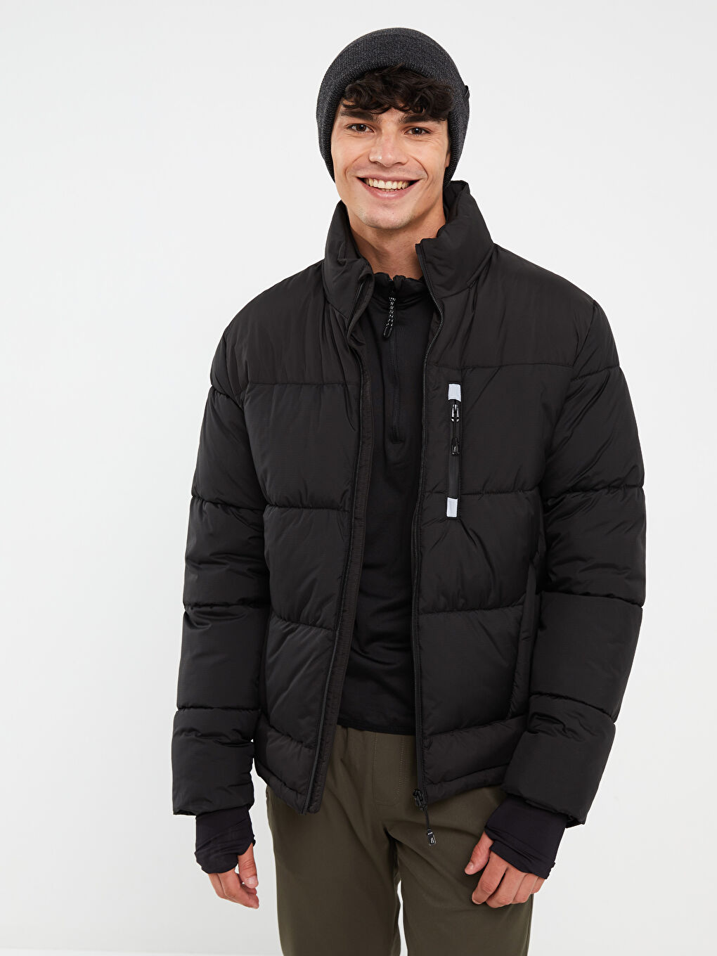 XSIDE ACTIVE Standard Fit Funnel Neck Men's Puffer Coat -W21098Z8-CVL